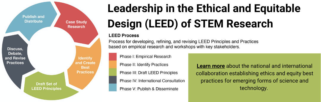 Leadership in the Ethical and Equitable Design (LEED) of STEM Research