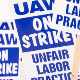 UAW strike picket sign